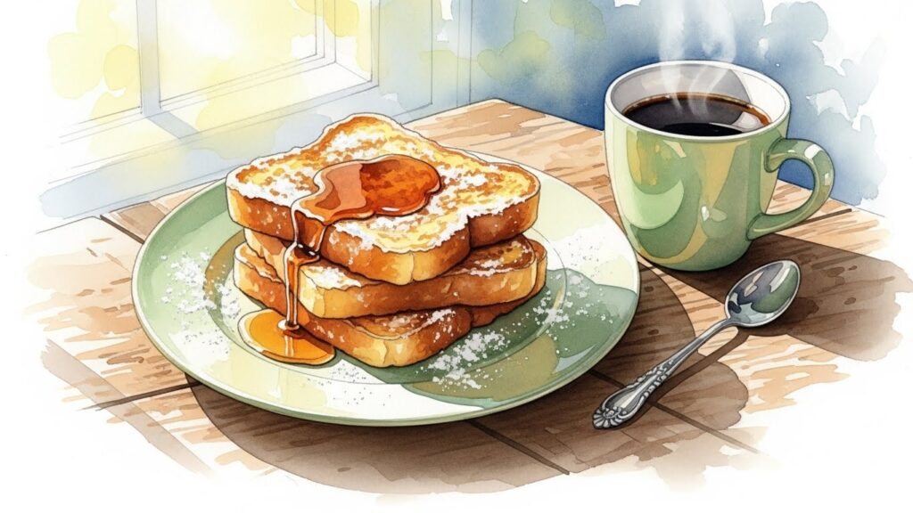 レンジで簡単フレンチトーストの作り方