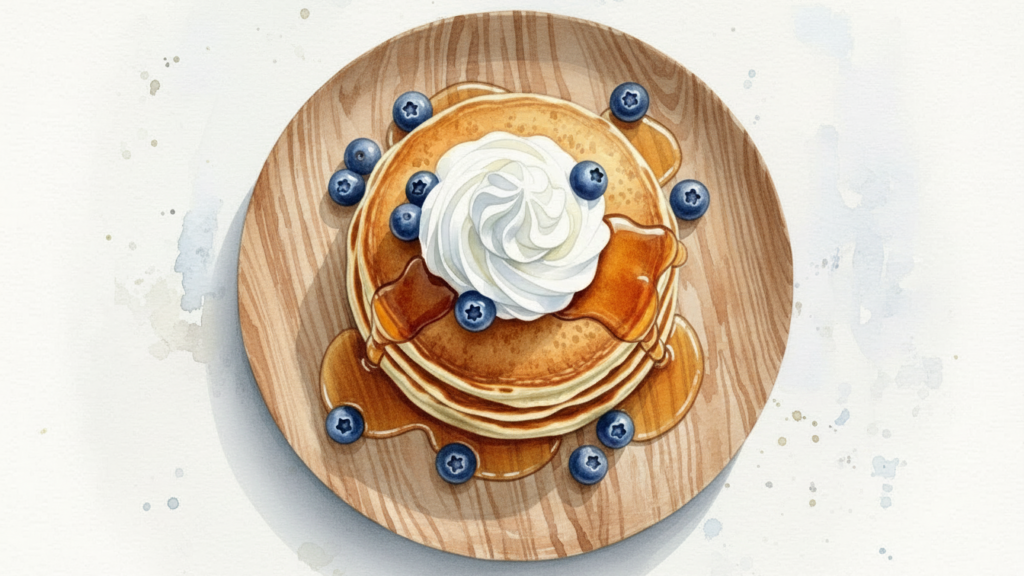 米粉パンケーキは牛乳なしでも絶品