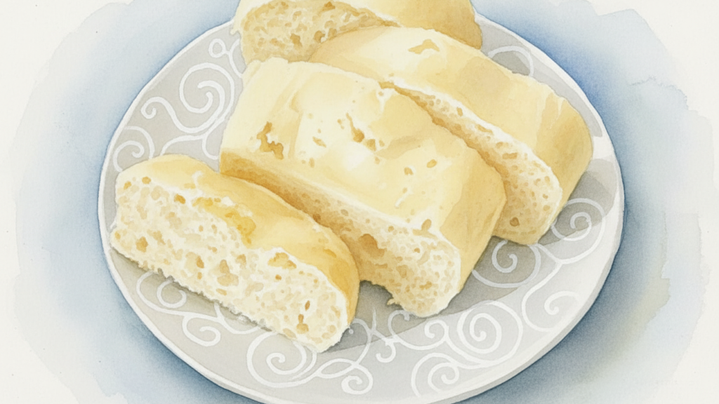 バナナの甘みを生かした卵なし米粉蒸しパン