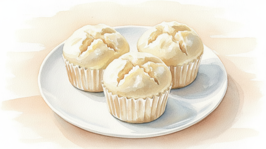 ヨーグルトでしっとり卵なし米粉蒸しパン