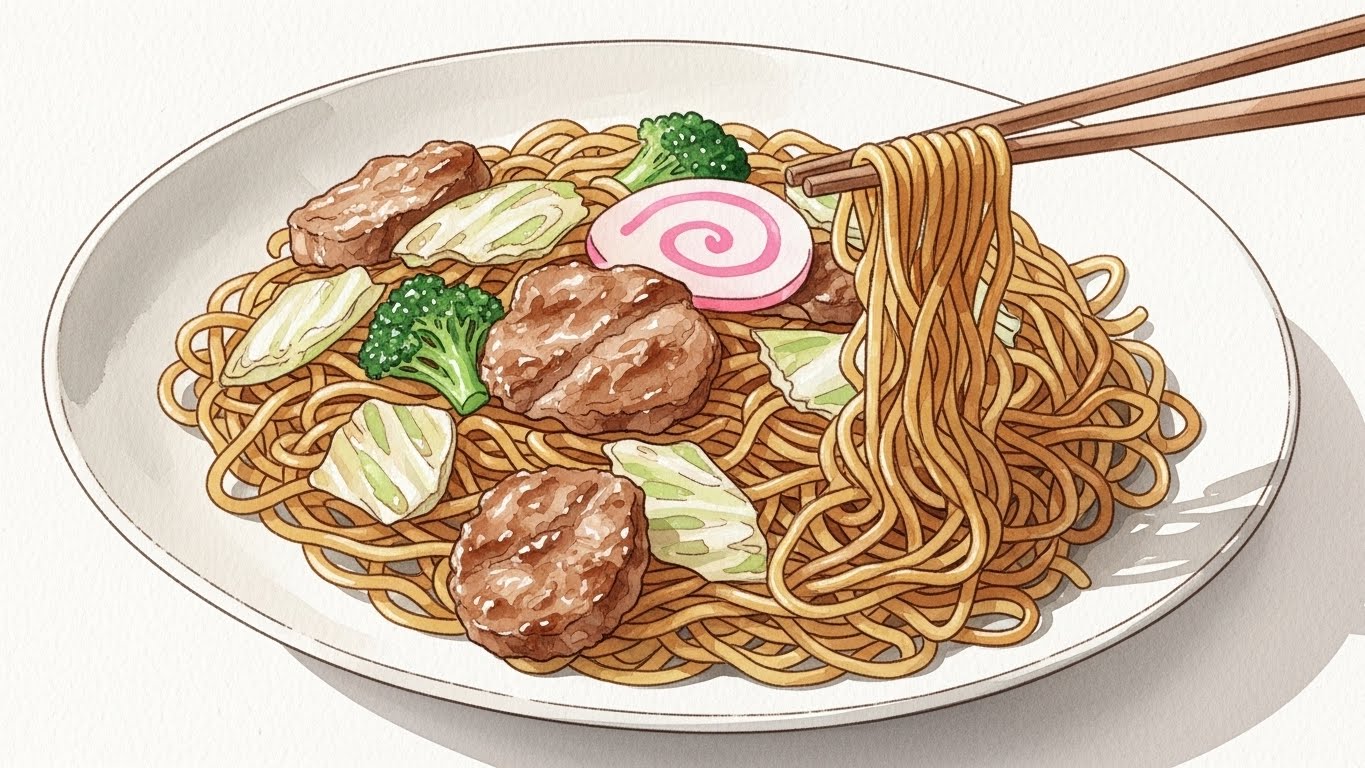 焼きそばはレンジで袋のまま！ほぐれる＆モチモチになる時短術