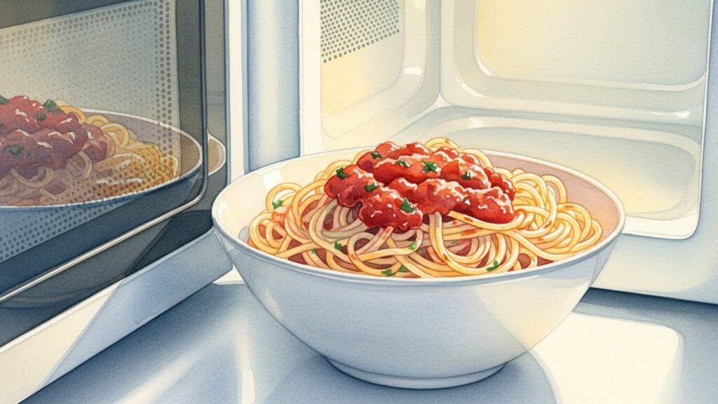 100均パスタをレンジでまずいと感じさせない技