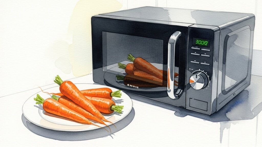 レンジ加熱で人参の甘みを引き出す方法