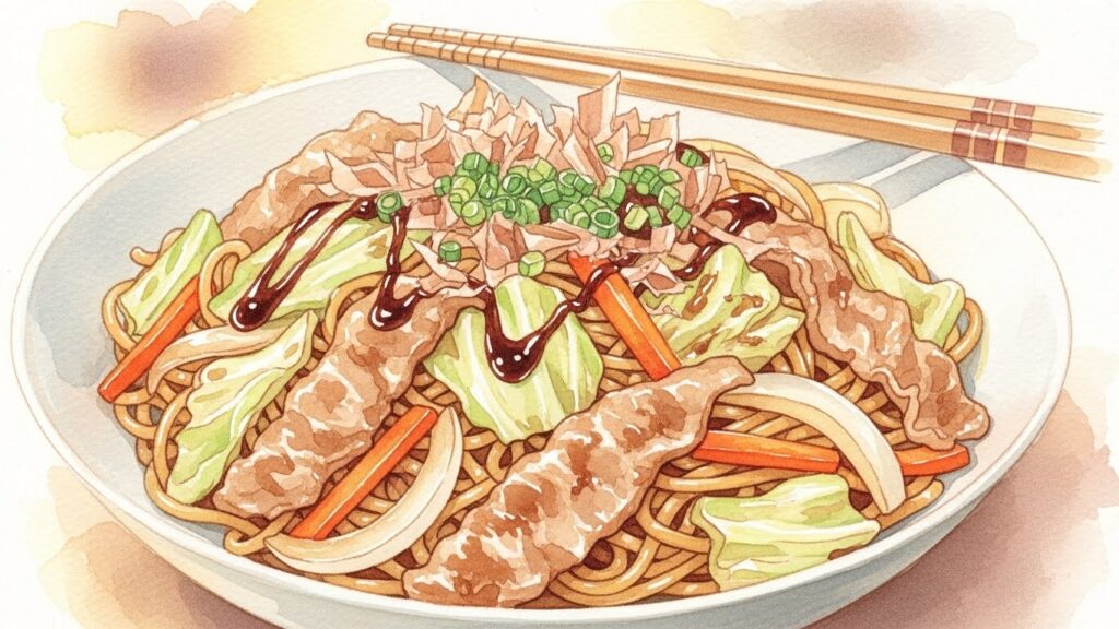 焼きそばをレンジで袋のまま調理する応用術