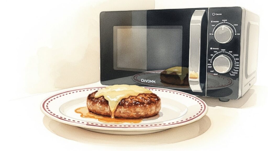 ハンバーグの生焼けをレンジで温める際の注意点