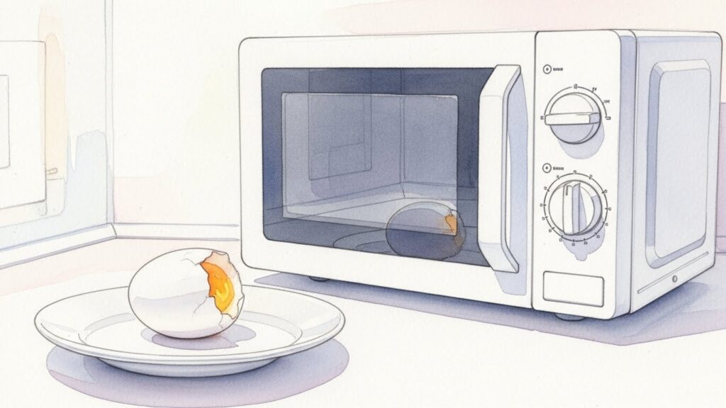 ゆで卵のレンジでの温めなおしが危険な理由