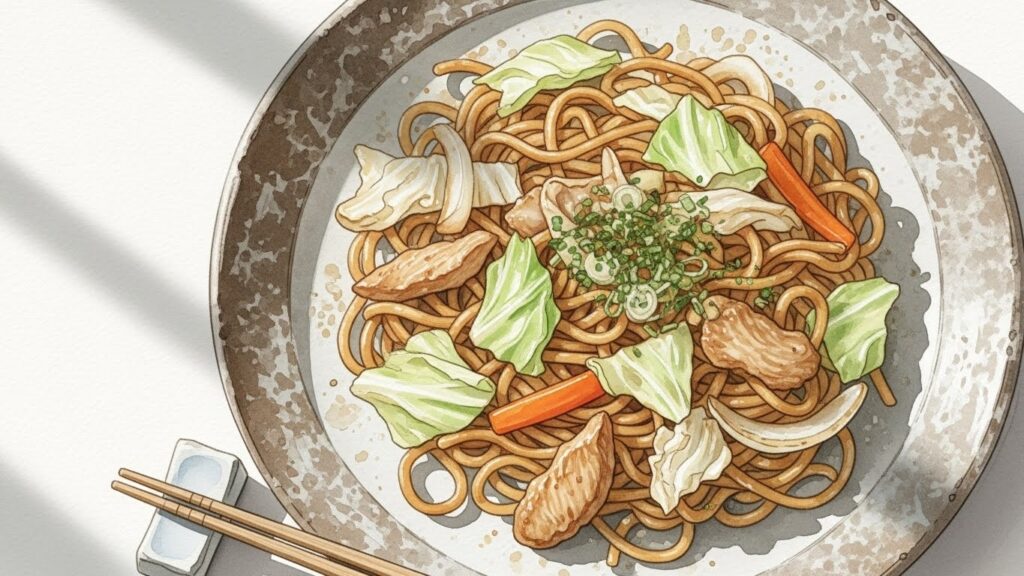 焼きそばをレンジで袋のまま温める基本手順