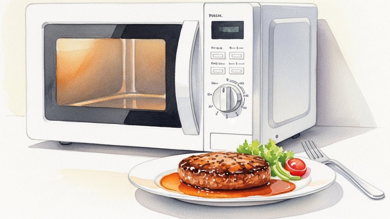 ハンバーグの生焼けはレンジで解決！焦げずに中まで火を通すコツ