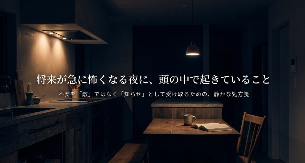 将来が急に怖くなる夜に、頭の中で起きていること