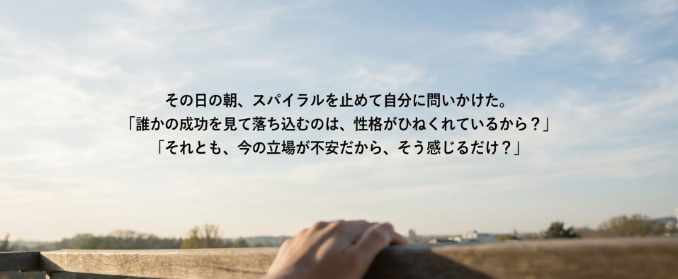 「これって性格の問題？」と立ち止まった瞬間