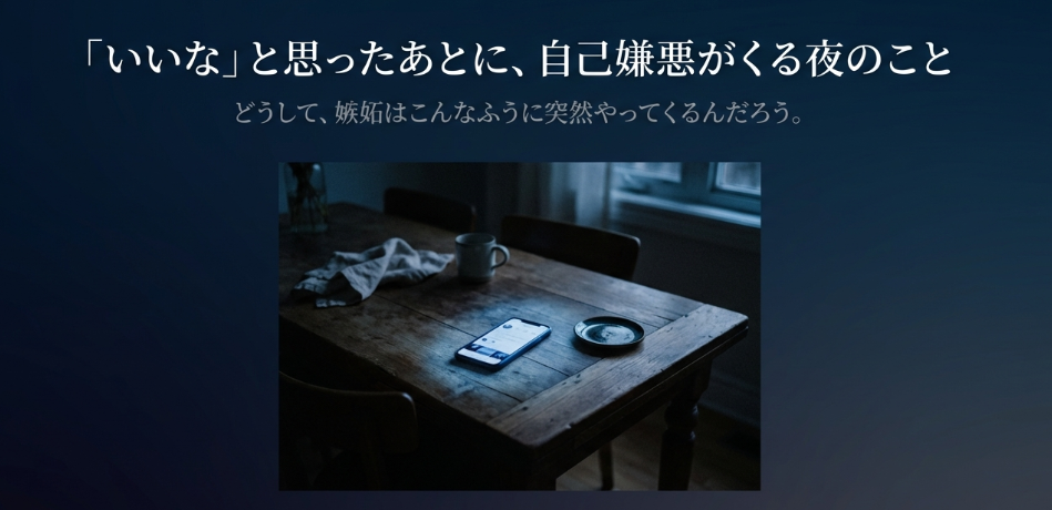 「いいな」と思ったあとに、自己嫌悪がくる夜のこと