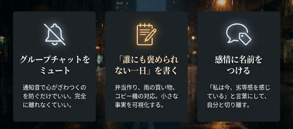 劣等感と一緒に暮らす、小さな工夫