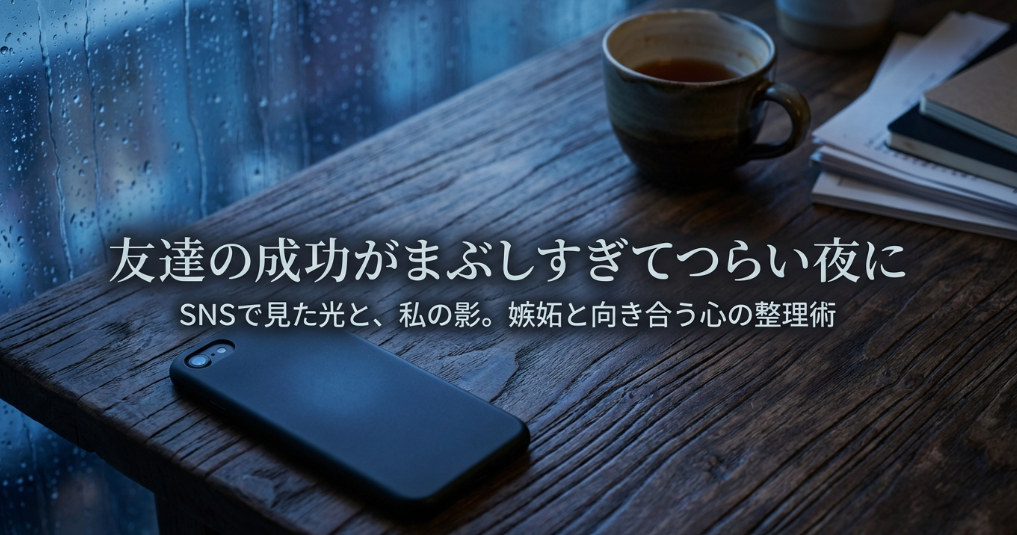 友達の成功がまぶしすぎてつらい夜