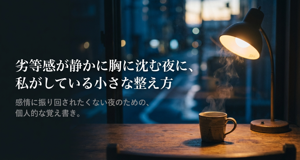 劣等感が静かに胸に沈む夜