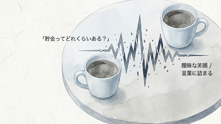 駅前のカフェで交わした、軽いはずの質問