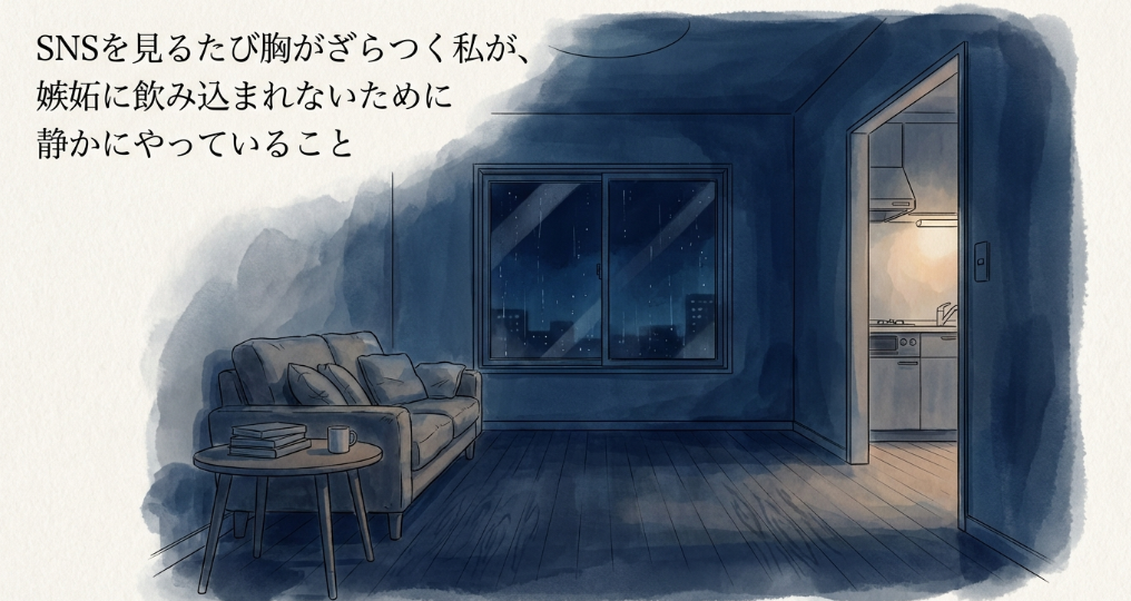 SNSを見るたび胸がざらつく私