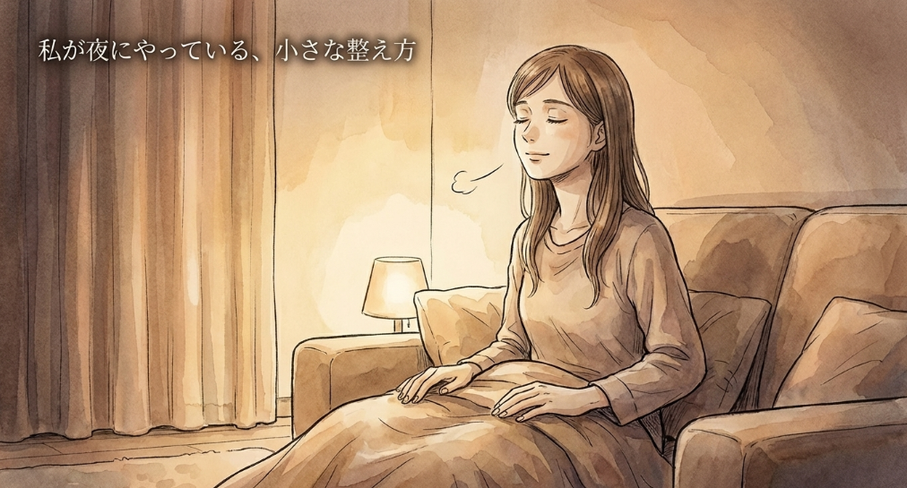 私が夜にやっている、小さな整え方