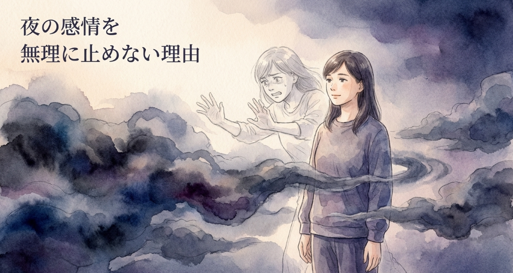 夜の感情を無理に止めない理由