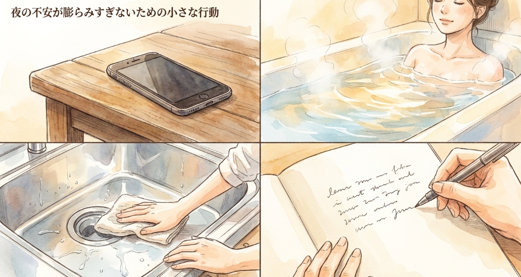 夜の不安が膨らみすぎないための小さな行動