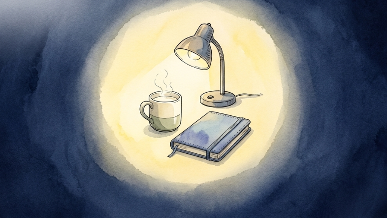 考えが止まらない夜は外を少し歩く