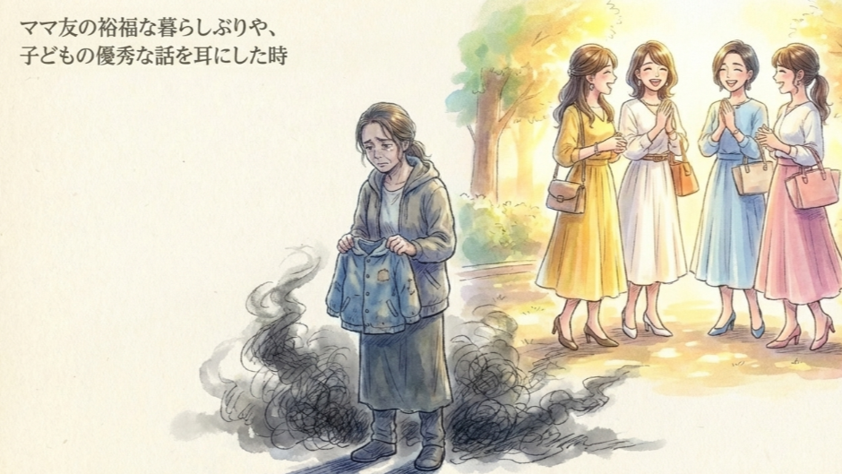 ママ友の裕福な暮らしぶりや、子どもの優秀な話を耳にした時