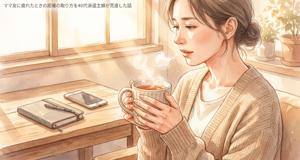 ママ友に疲れたときの距離の取り方を40代派遣主婦が見直した話