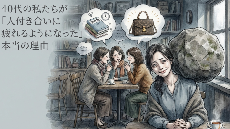 40代の私たちが「人付き合いに疲れるようになった」本当の理由