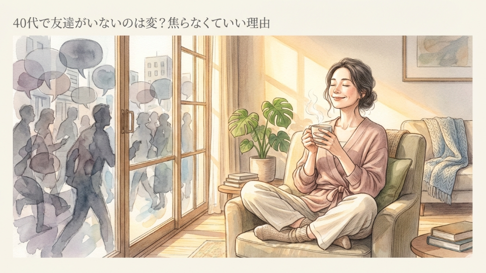 40代女性友達いないと悩むあなたへ
