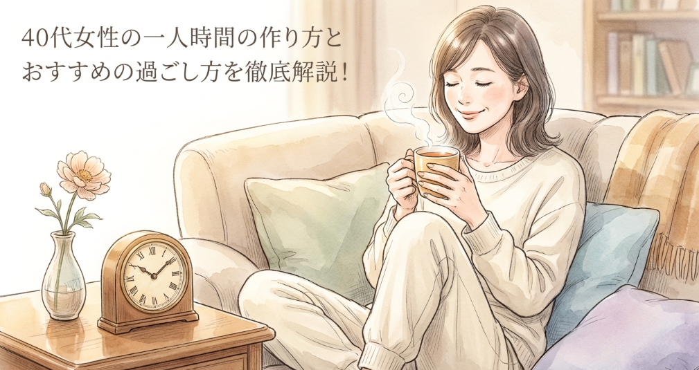 40代女性の一人時間の作り方