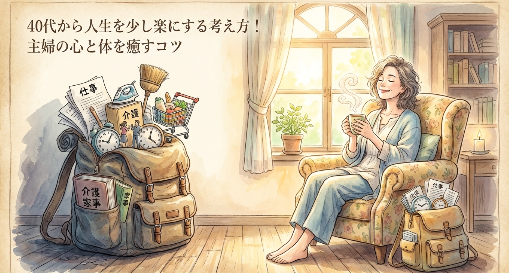 40代から人生を少し楽にする考え方！
