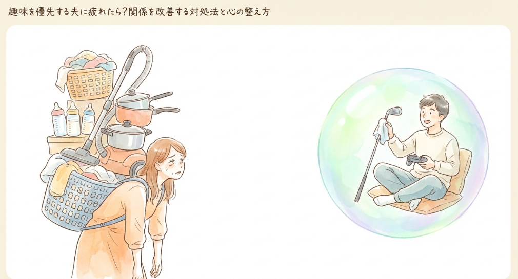 趣味を優先する夫に疲れたら？