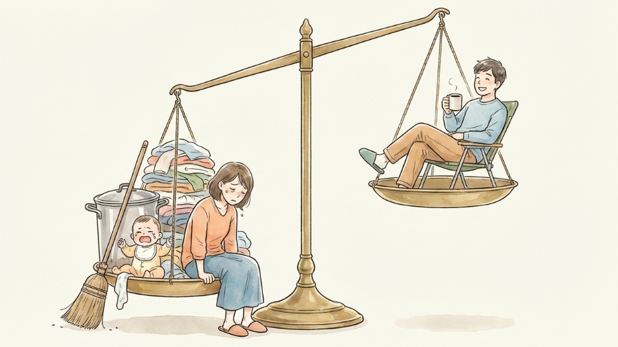 家事育児を押し付ける自己中心的な態度