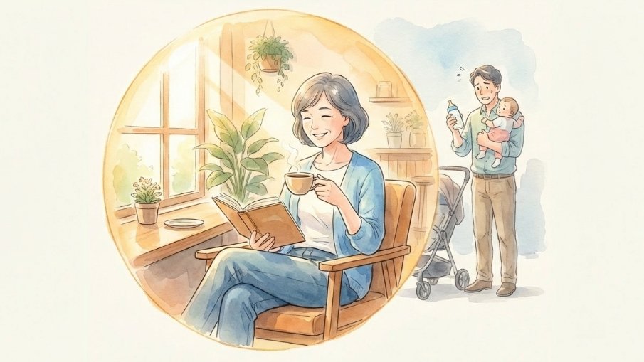 妻自身も自分のための時間を作り楽しむ