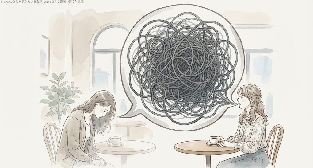 自分のことしか話さない女友達