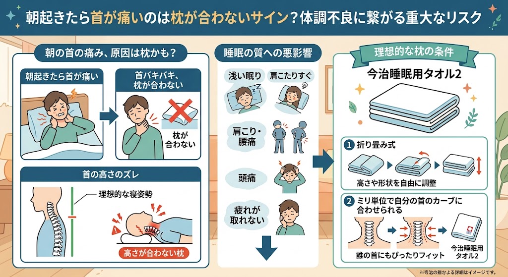 朝起きたら首が痛い