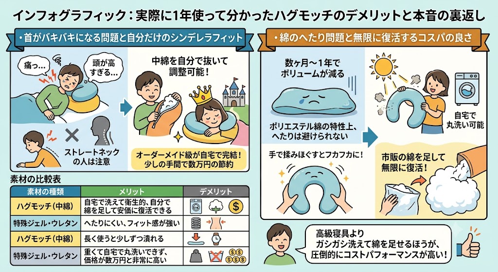 実際に1年使って分かったハグモッチのデメリットと本音の裏返し