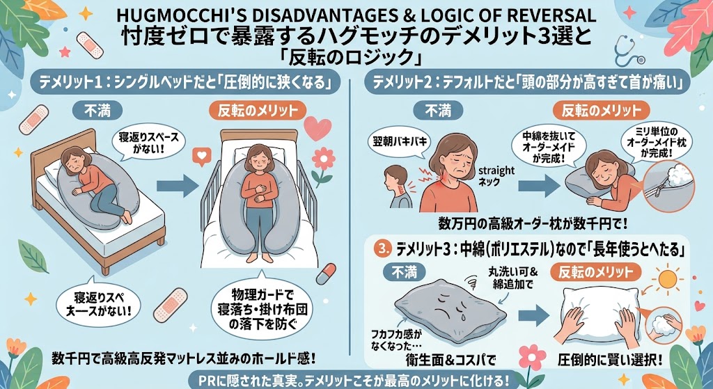 忖度ゼロで暴露するハグモッチのデメリット3選
