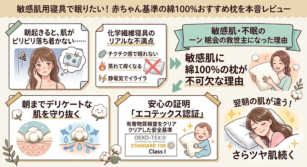 敏感肌用寝具で眠りたい！