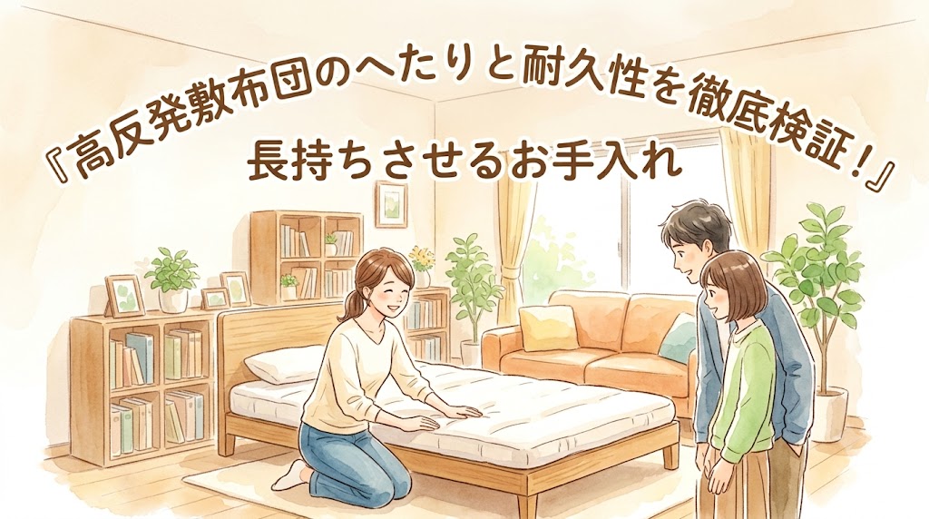 高反発敷布団のへたりと耐久性を徹底検証！