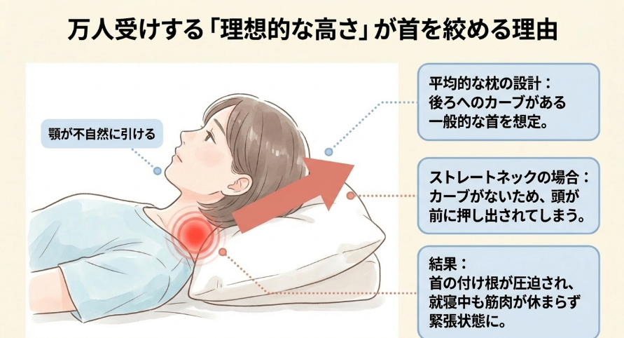 市販の「理想的な高さ」が合わない理由