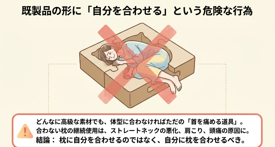 「枕に自分を合わせる」ことの危険性