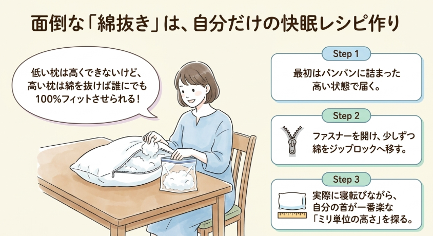 綿の抜き差しが面倒?それこそが最高のオーダーメイド
