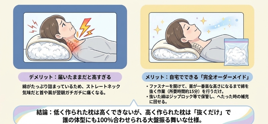 初期状態の高さ問題と自分だけのオーダーメイド化