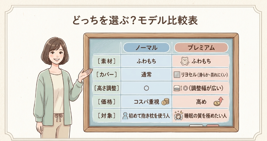 ハグモッチ ノーマルとプレミアムの違い