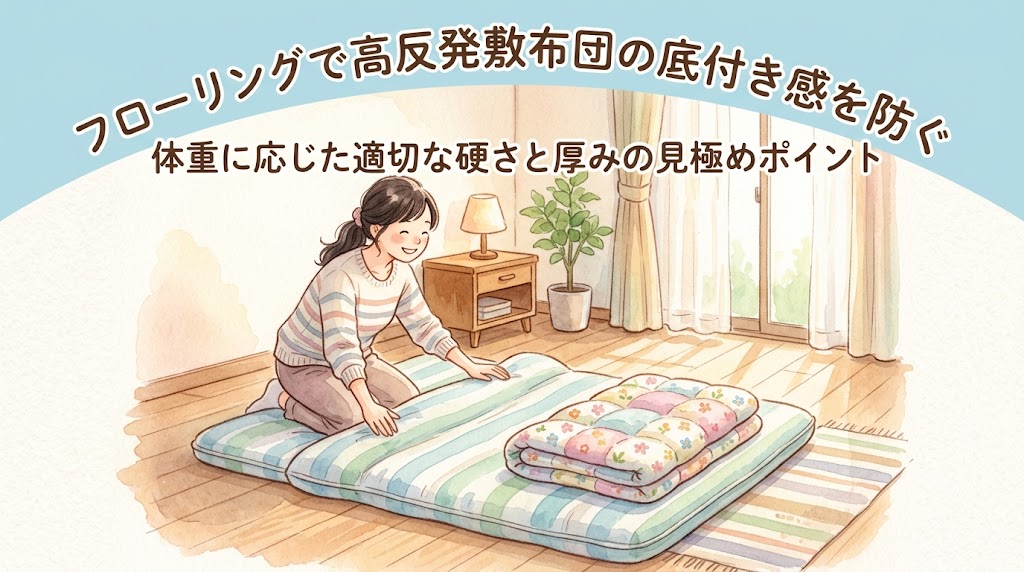 フローリングで高反発敷布団の底付き感を防ぐ選び方
