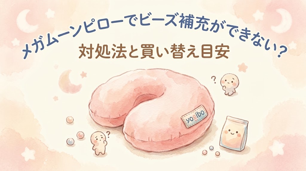 メガムーンピローでビーズ補充ができない？