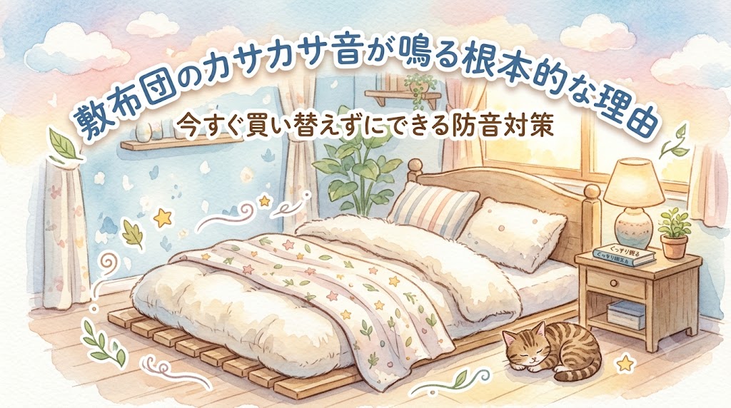 敷布団のカサカサ音が鳴る根本的な理由